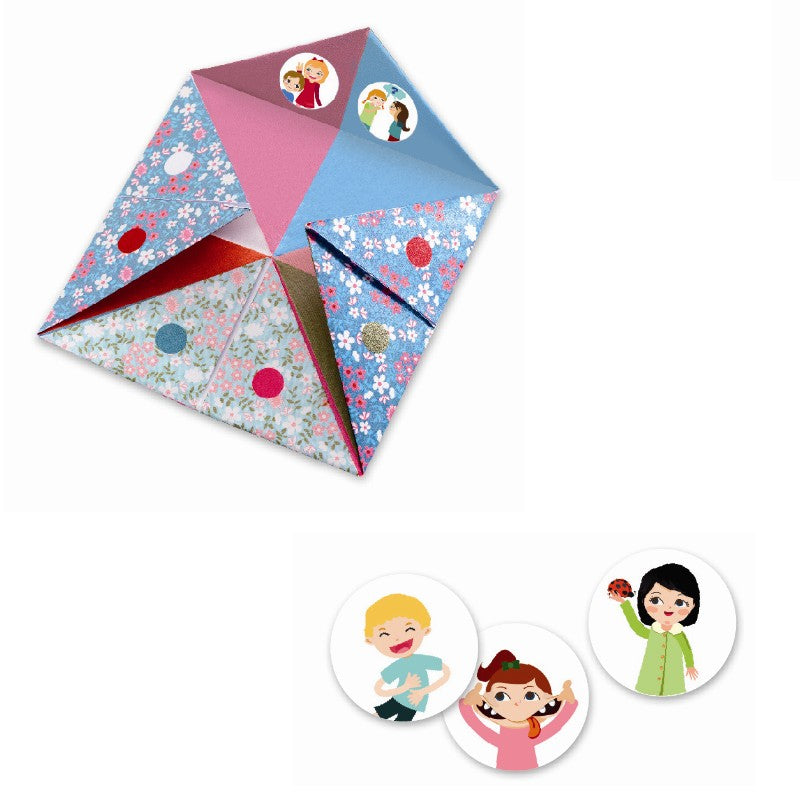 Origami, flip-flap, pink