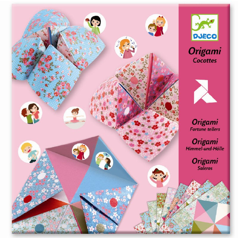 Origami, flip-flap, pink