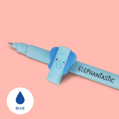 Pen eraseable, 3 pak, løve, elefant og giraf