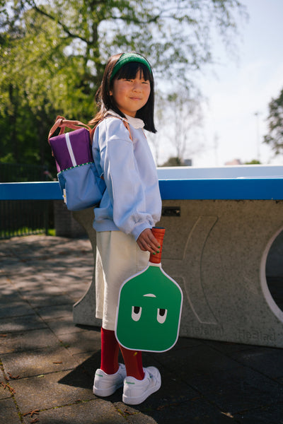 Rygsæk, purple tights / badminton blue