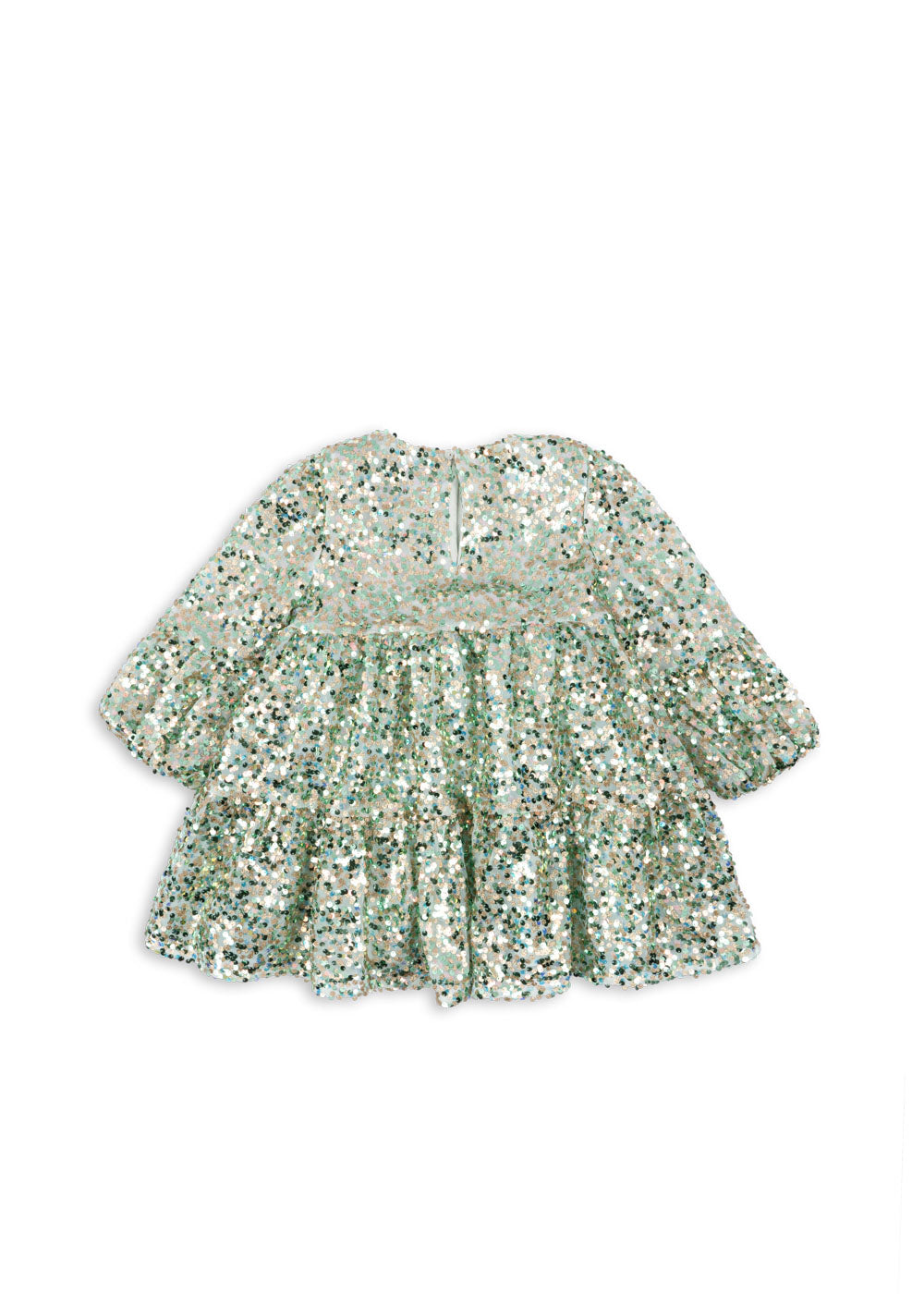 Lila sequins kjole, grøn