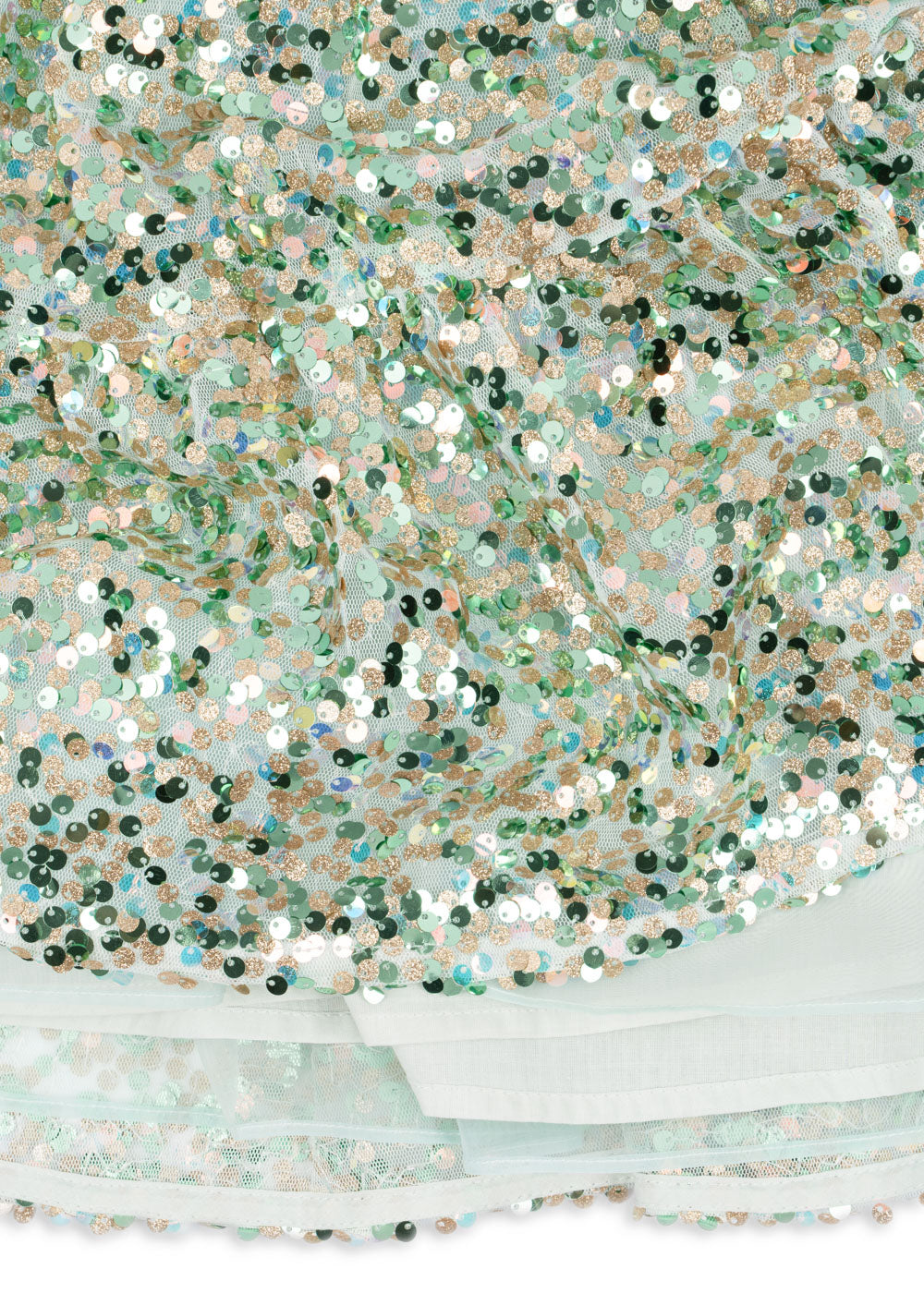 Lila sequins kjole, grøn