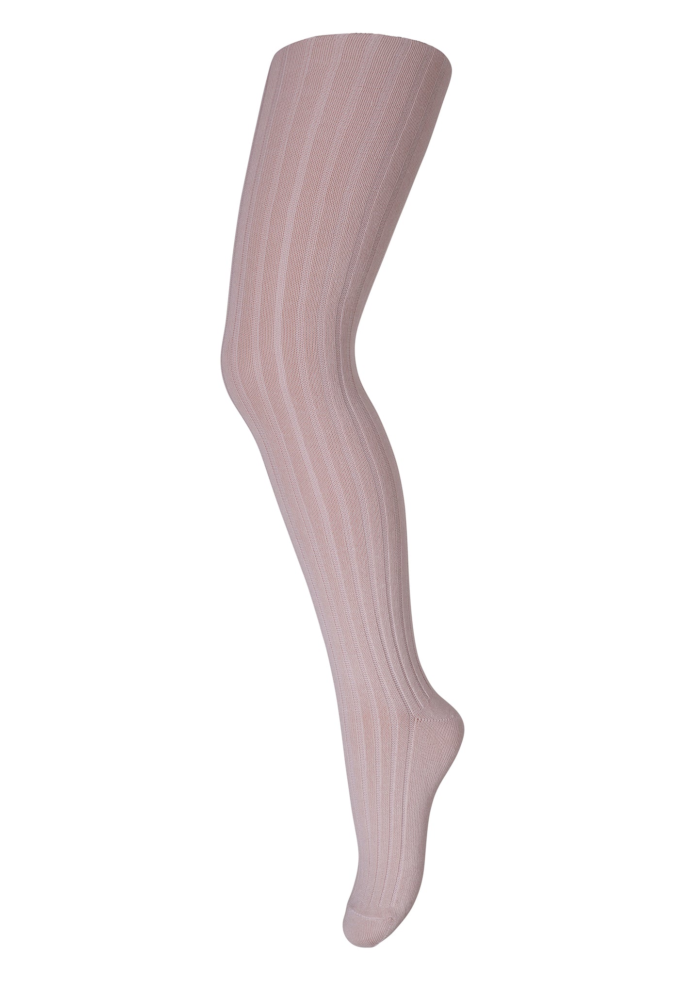 Strømpebukser, cotton rib tights, rose