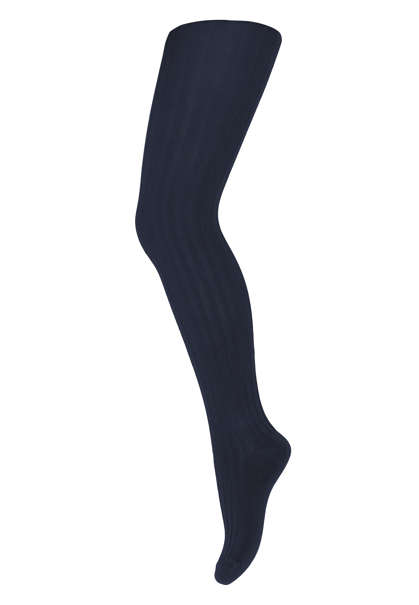 Strømpebukser, cotton rib tights, navy