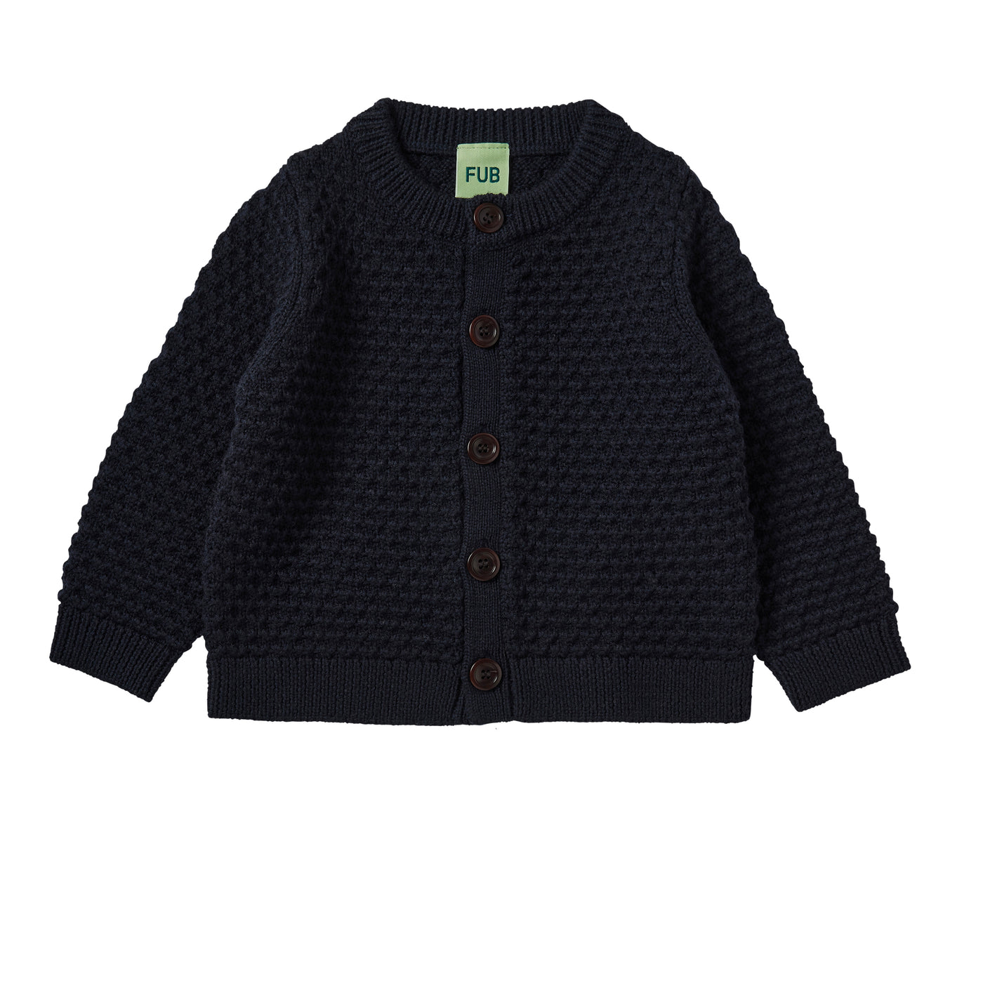 Baby structure cardigan, dark navy