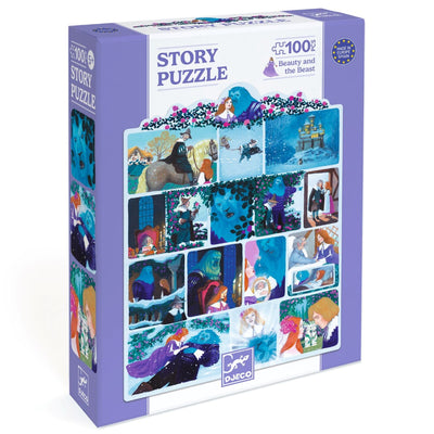 Story puzzle, Skønheden og Udyret, 100 brikker