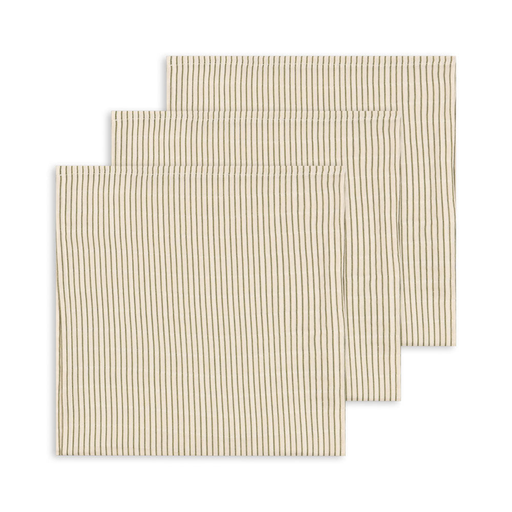 Stofbleer, 3-pak, tea stripe