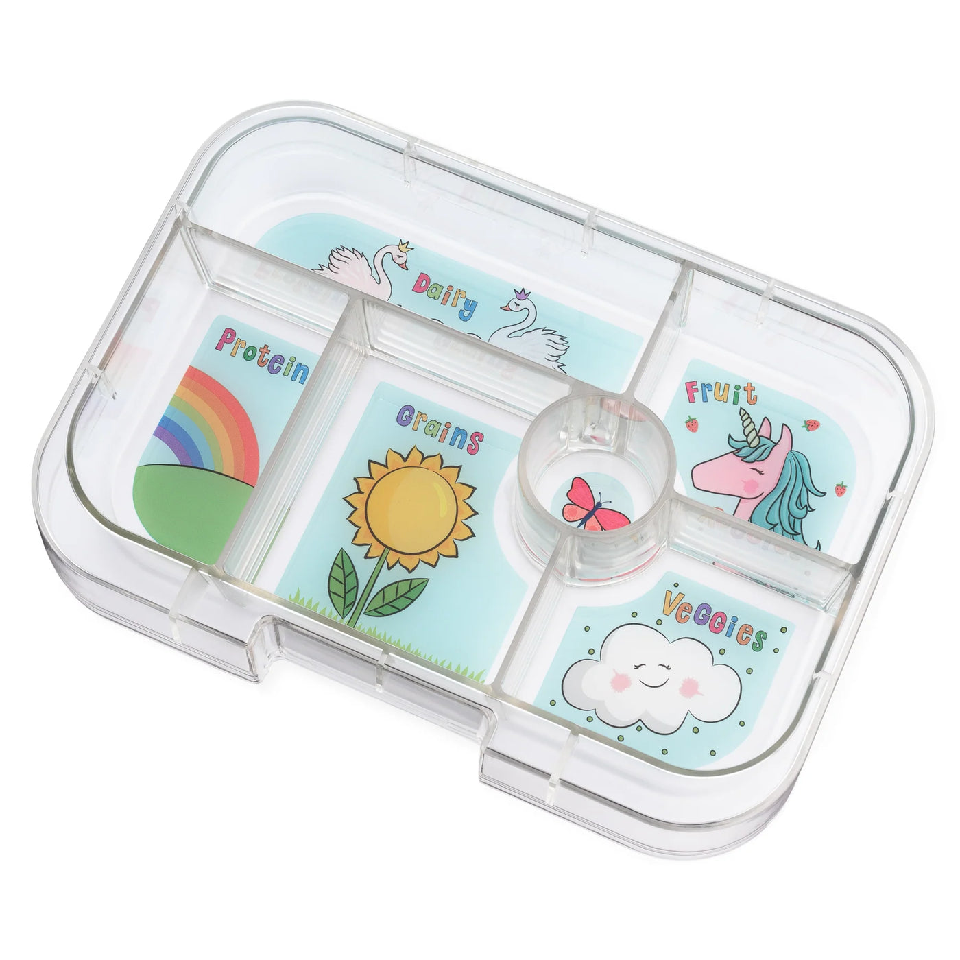 Madkasse, Bento, Aqua Unicorn, 6 rum