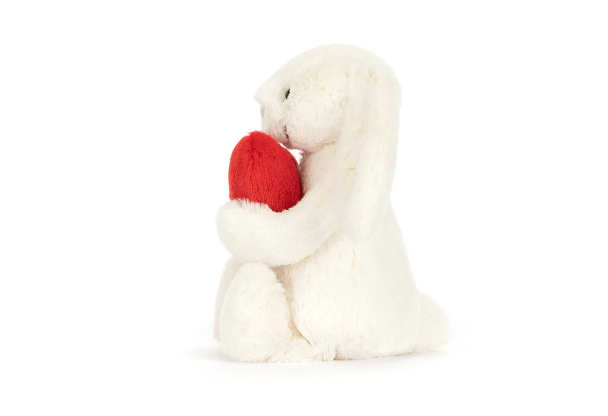 JELLYCAT BASHFUL KANIN M/HJERTE 18 CM