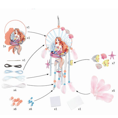 Djeco DIY drømmefanger, havfrue